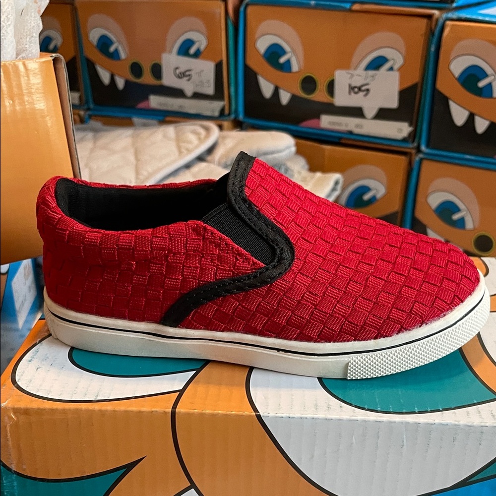 Red Slip-On Kids Shoes Bernie Mev Verona K Red Toddler NIB